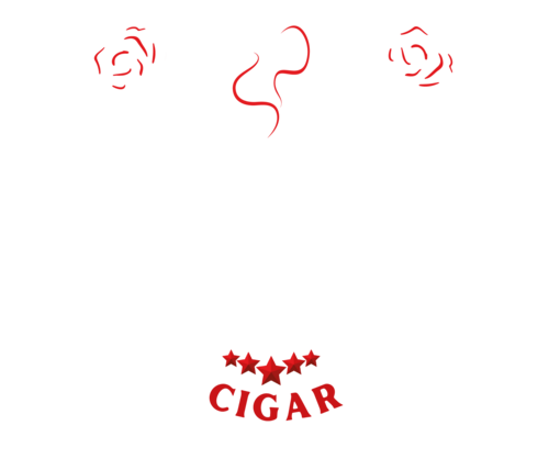 Burton Cigar White Red Logo
